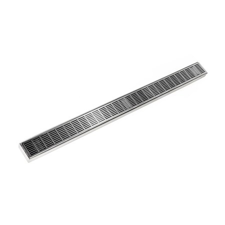 Infinity Drain 32" FX Series Complete Kit with Perforated Slotted Grate in PS FXIG_6532_PS